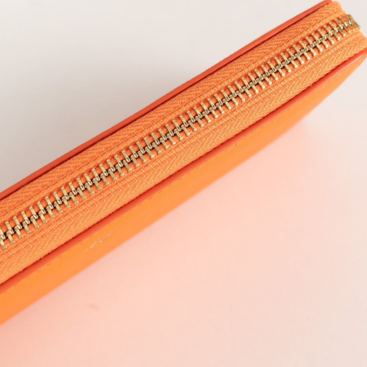 Patek Philippe Orange Textured Leather Wallet with Box - Image 12