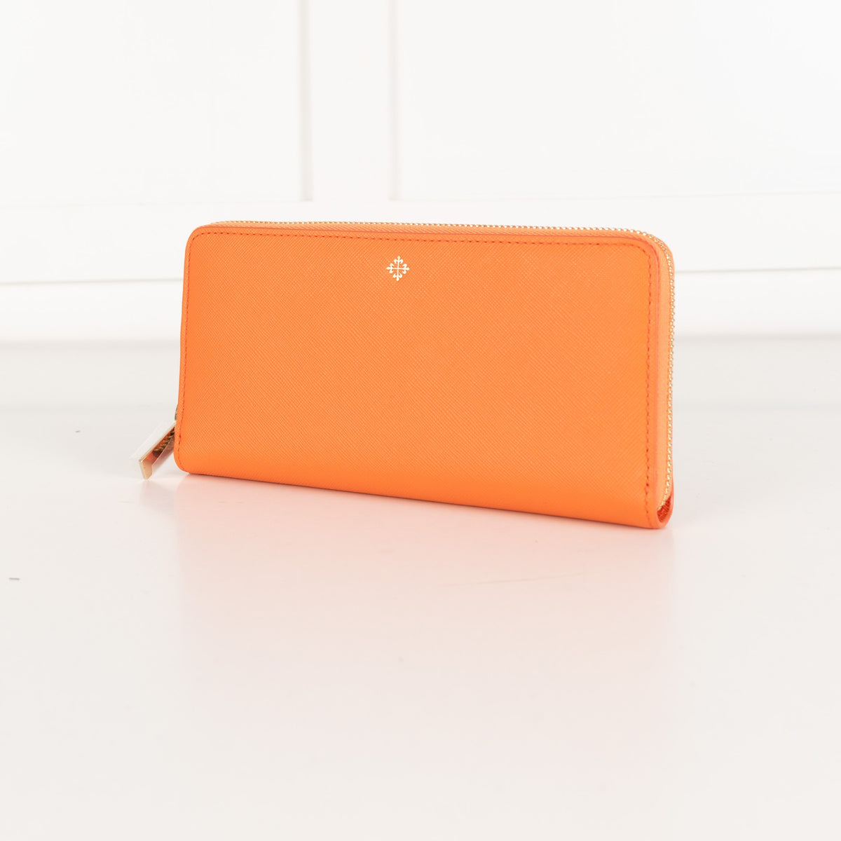 Patek Philippe Orange Textured Leather Wallet with Box - Image 7