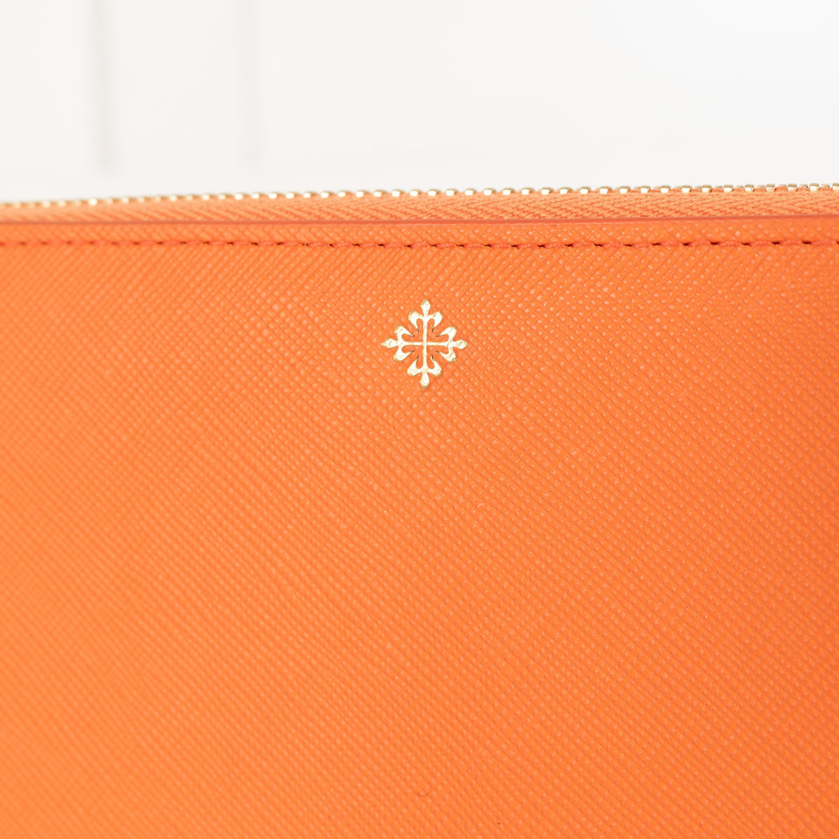Patek Philippe Orange Textured Leather Wallet with Box - Image 8