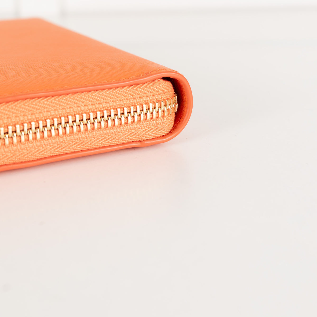 Patek Philippe Orange Textured Leather Wallet with Box - Image 9