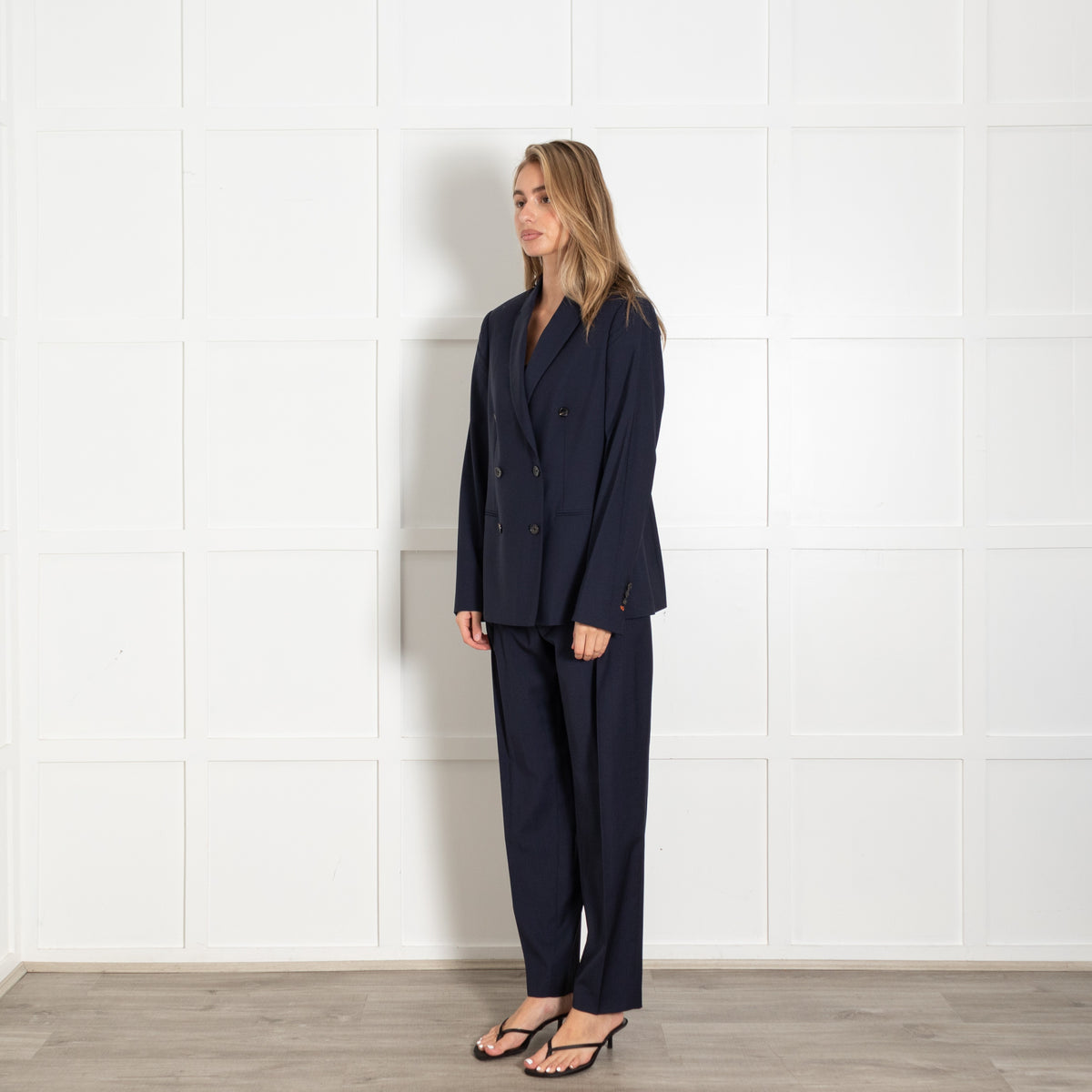 Paul Smith Navy Double-Breasted Blazer - Image 3