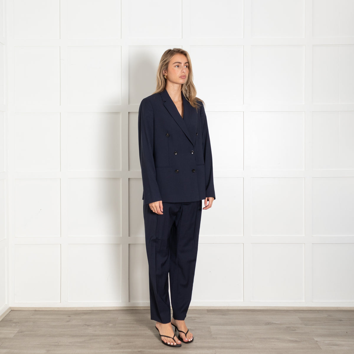 Paul Smith Navy Double-Breasted Blazer - Image 7
