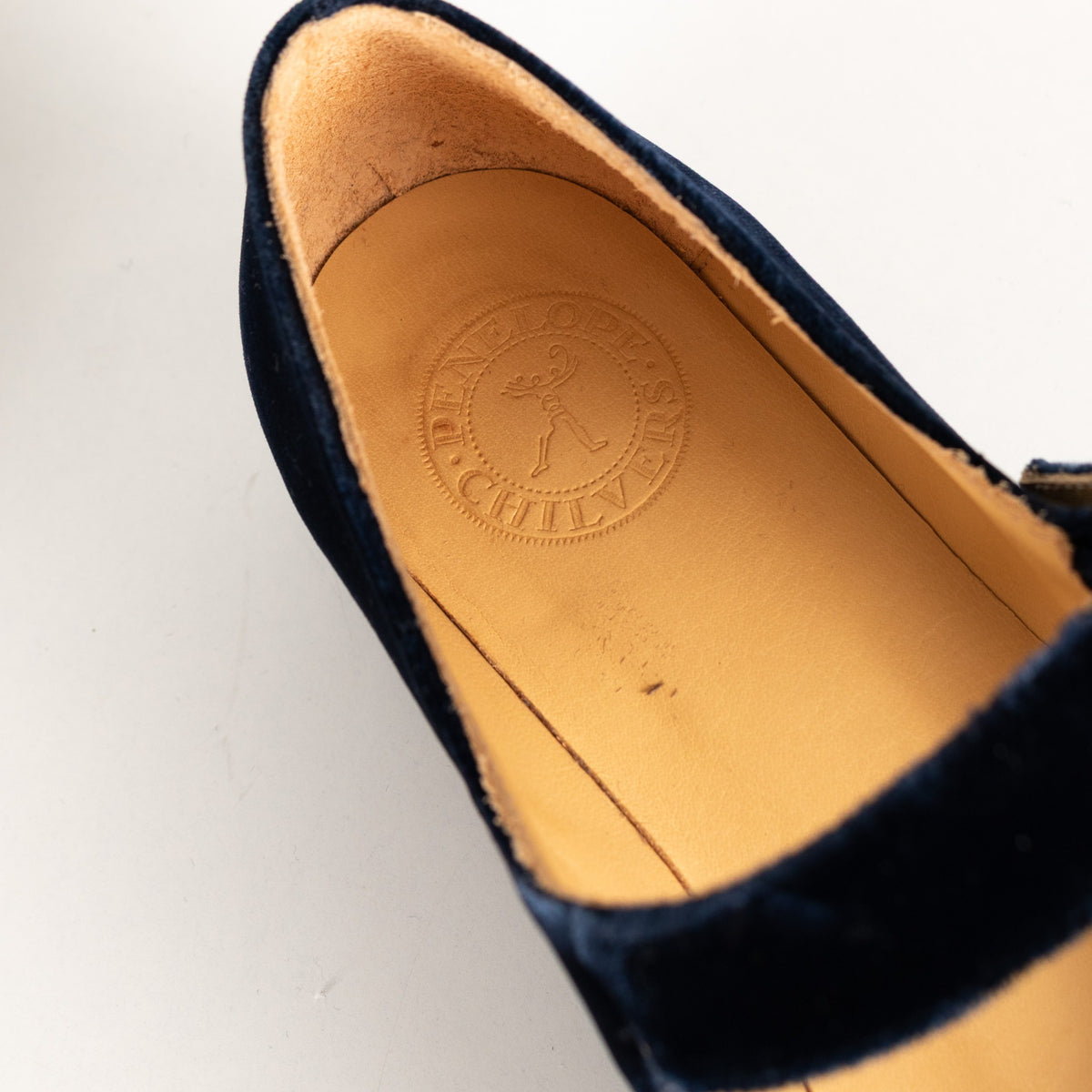 Penelope Chilvers Navy Velvet Mary Jane Shoes - Image 11