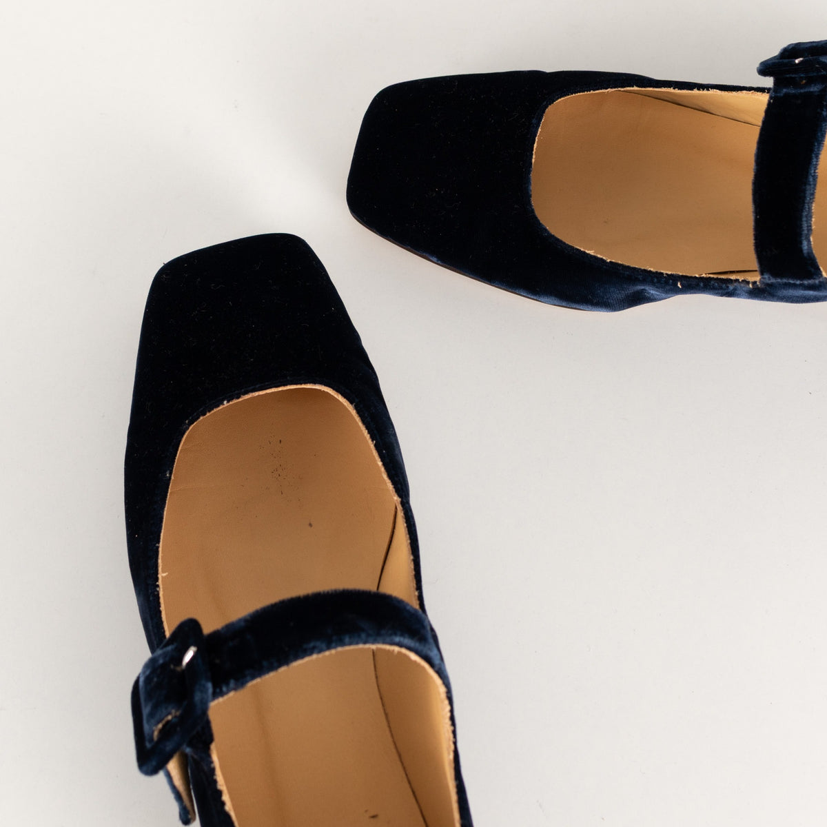 Penelope Chilvers Navy Velvet Mary Jane Shoes - Image 16