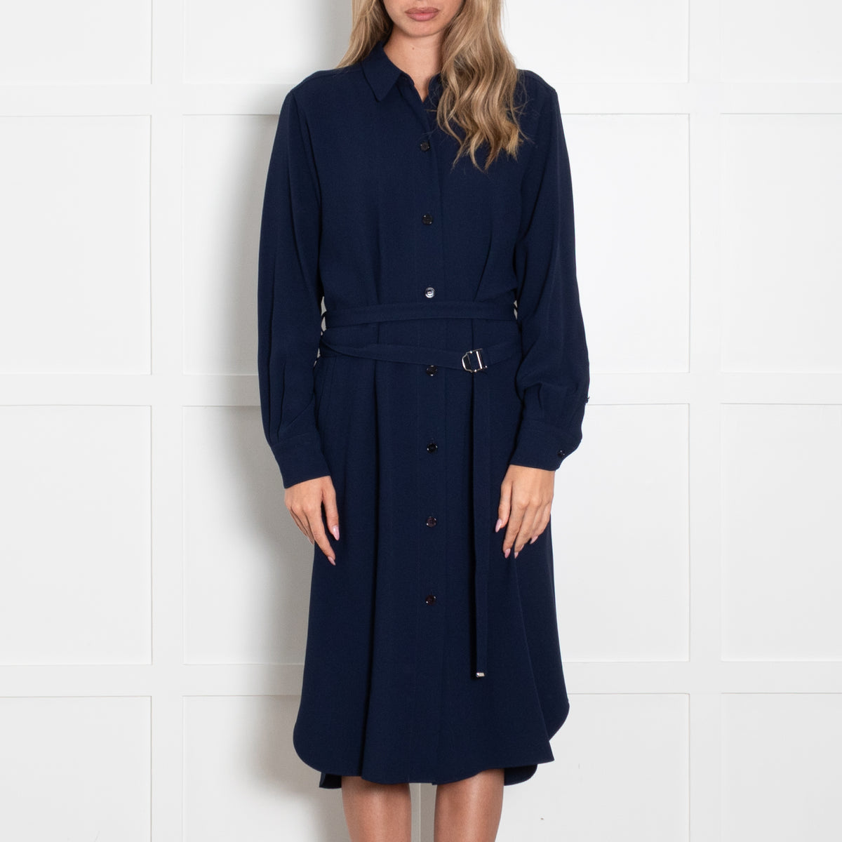 Strenesse Navy Blue Heavy Shirt Dress