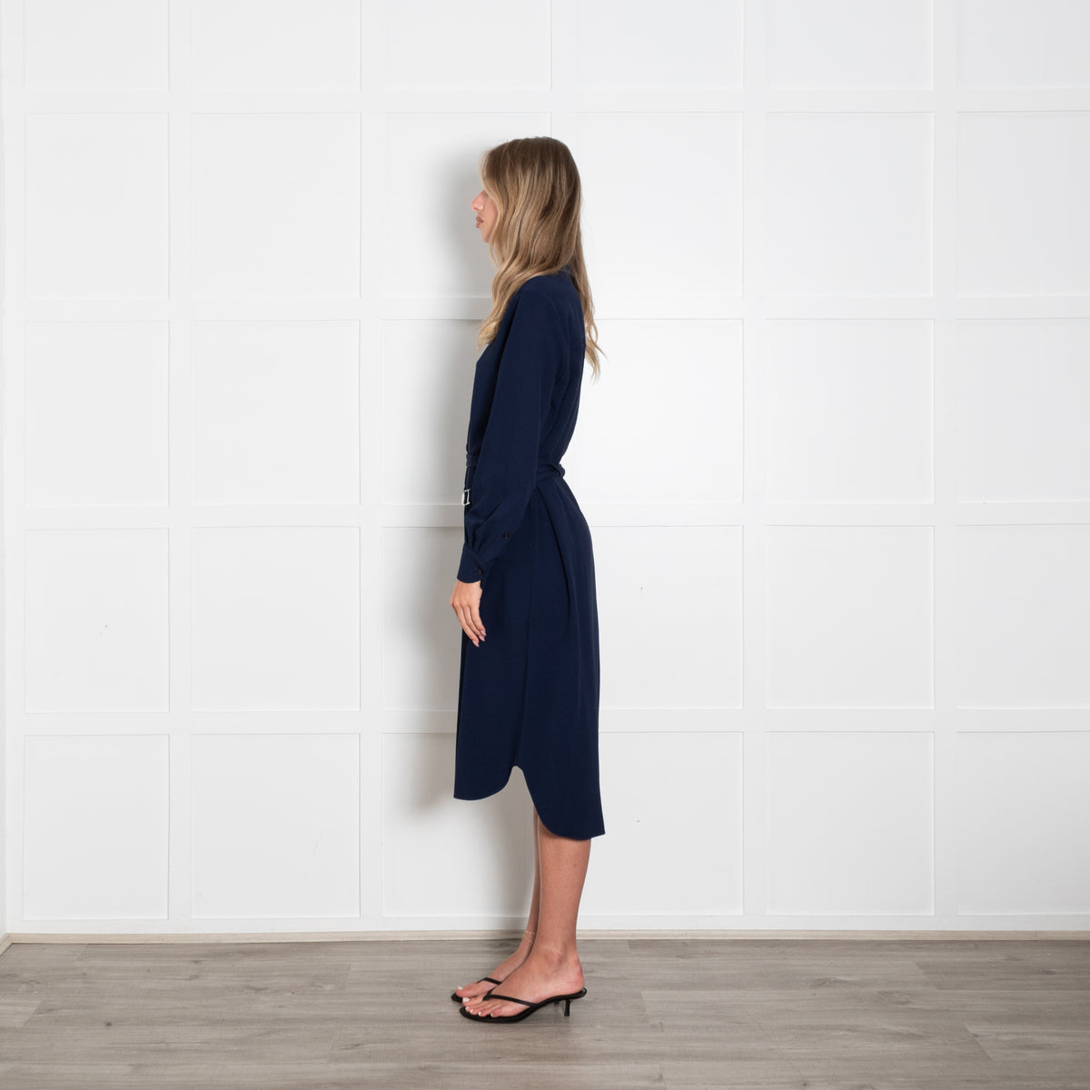 Strenesse Navy Blue Heavy Shirt Dress