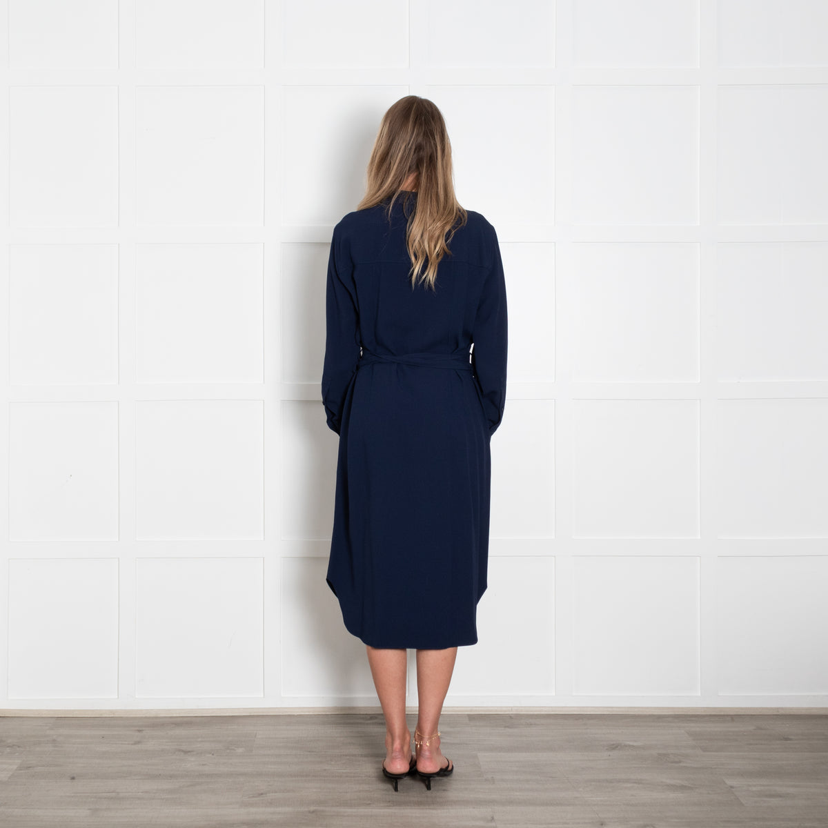 Strenesse Navy Blue Heavy Shirt Dress