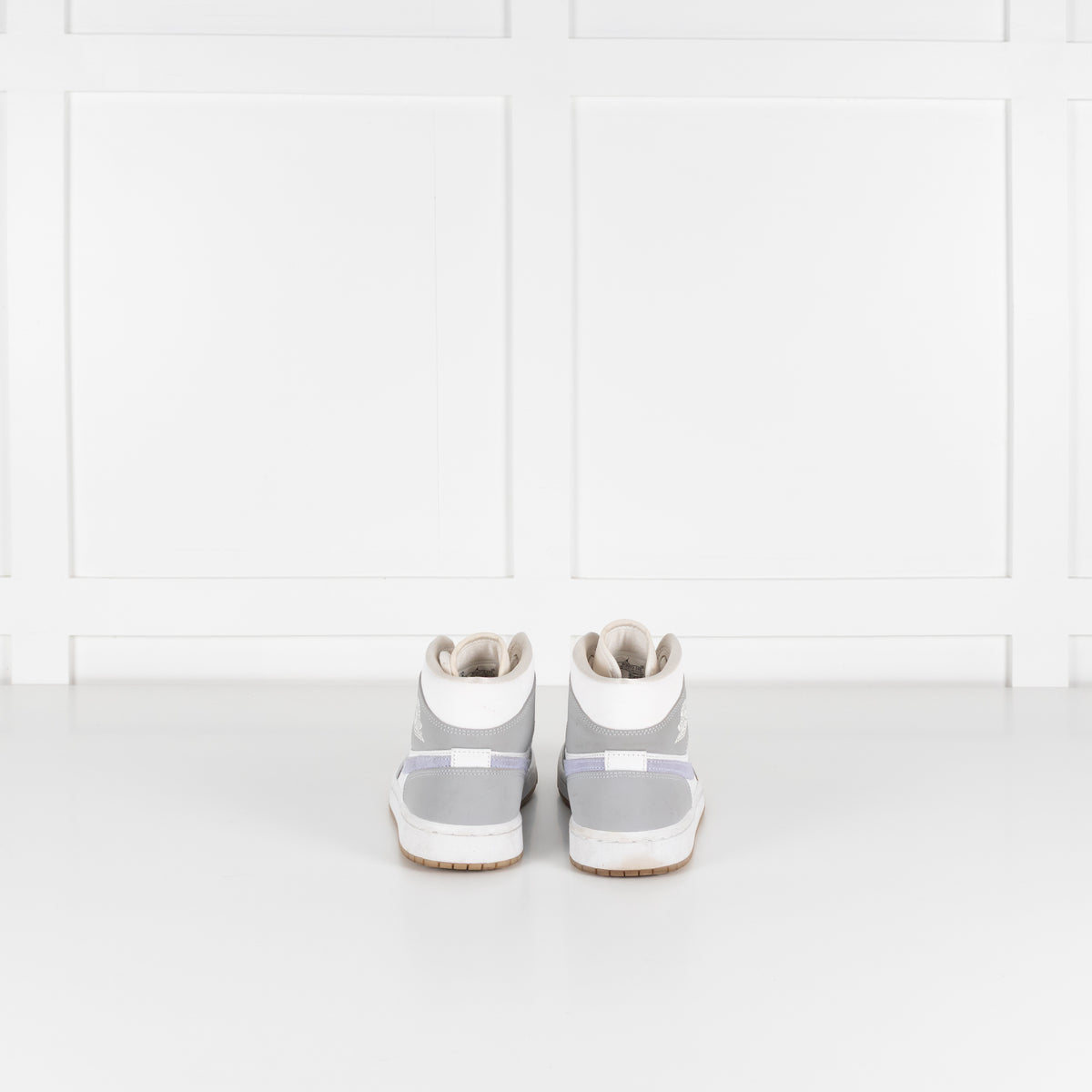 Nike Air Jordan White Grey High Top Trainers