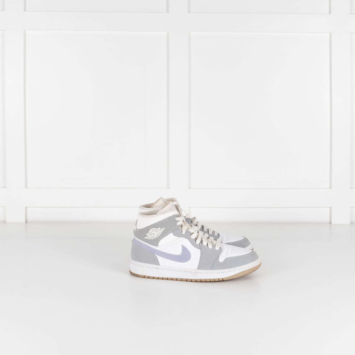 Nike Air Jordan White Grey High Top Trainers