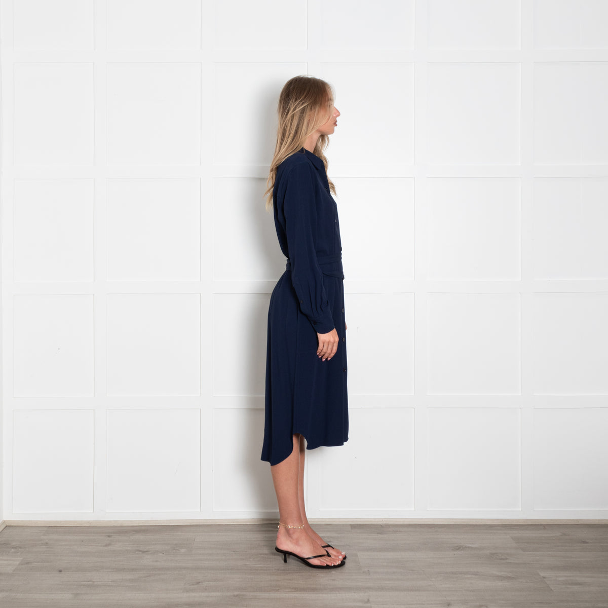 Strenesse Navy Blue Heavy Shirt Dress