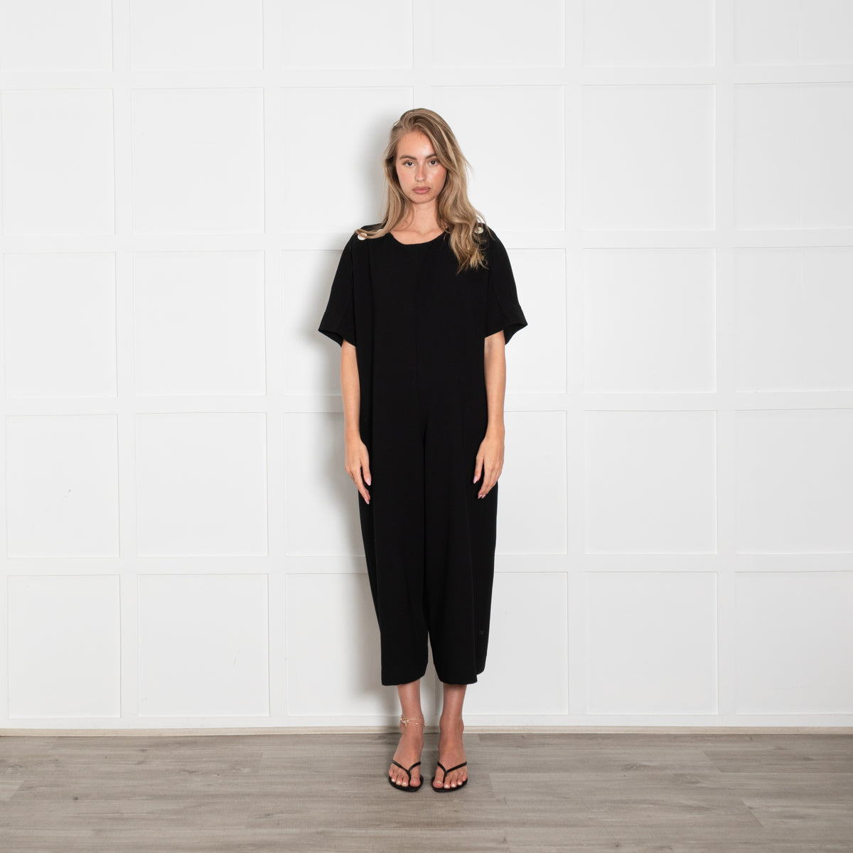 Laboratorio Capri Black Drop Sleeve jumpsuit