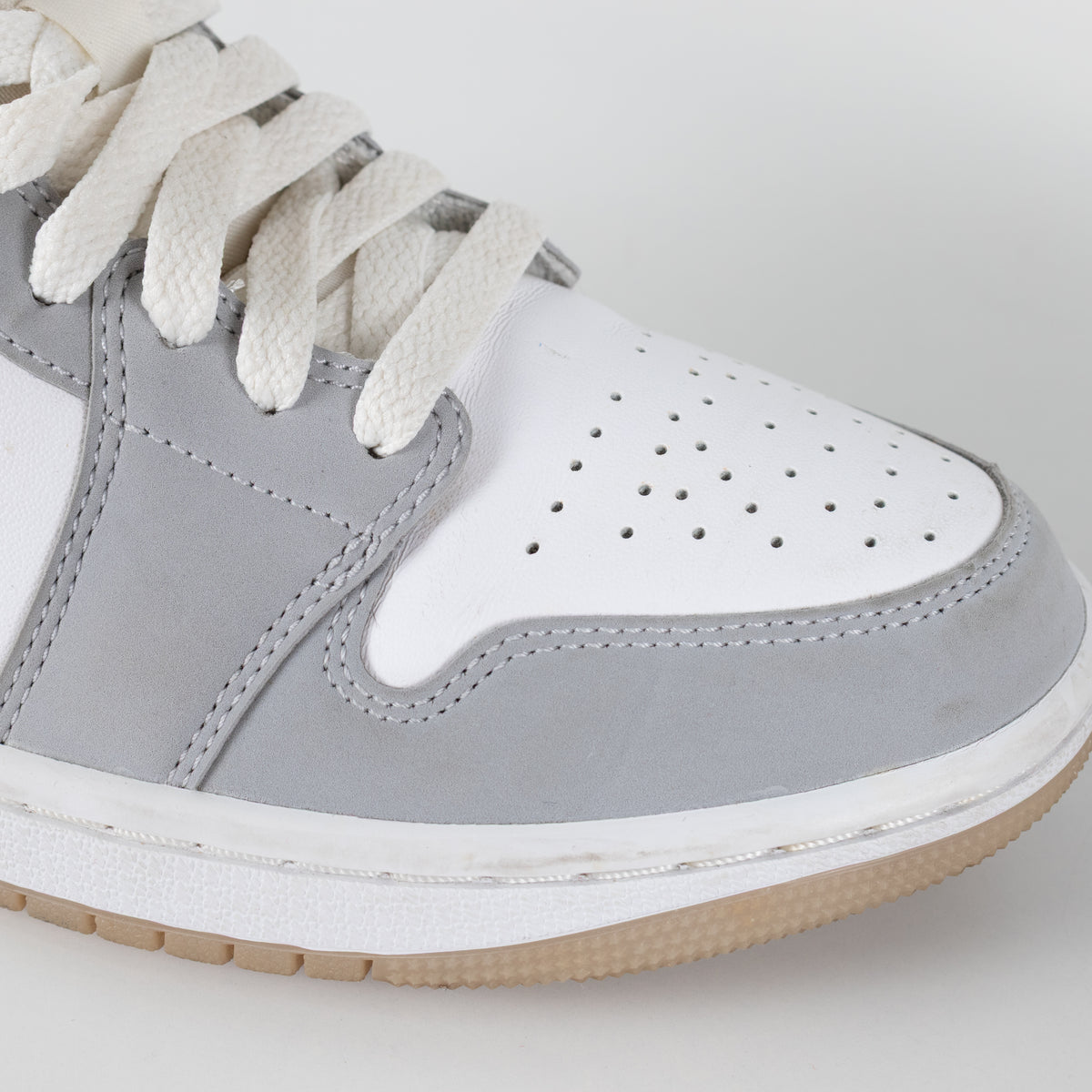 Nike Air Jordan White Grey High Top Trainers