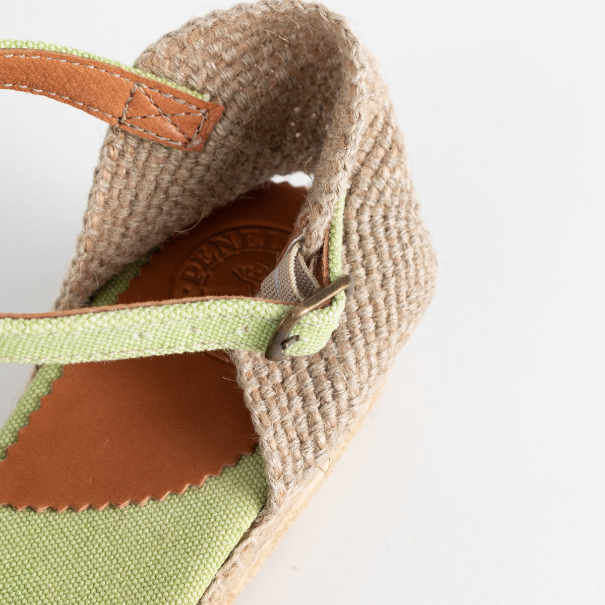 Penelope Chilvers Green Velvet Espadrille
