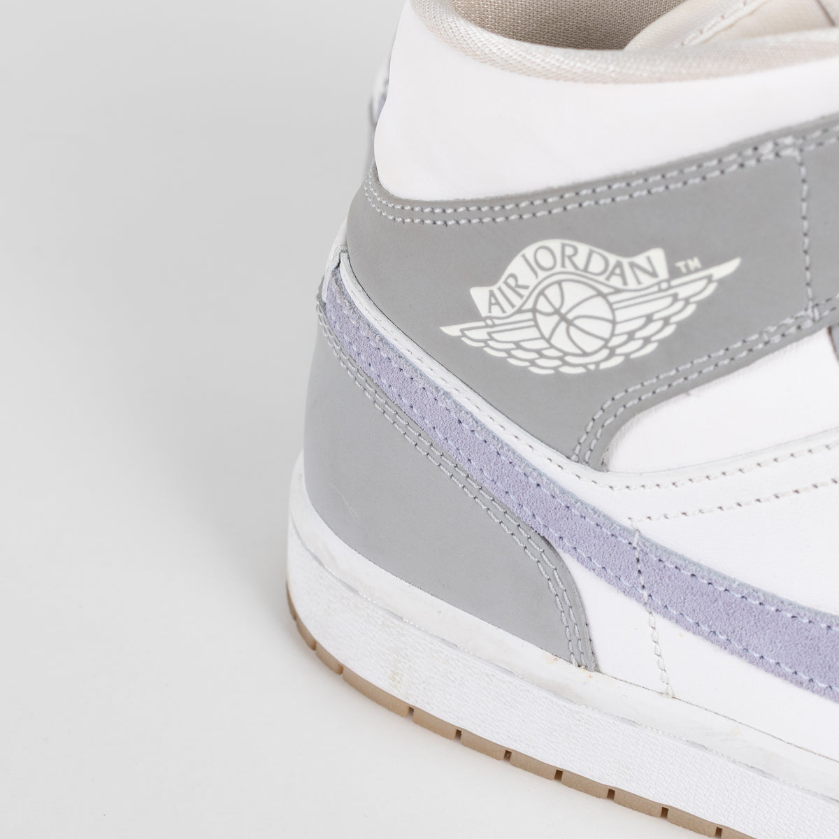Nike Air Jordan White Grey High Top Trainers