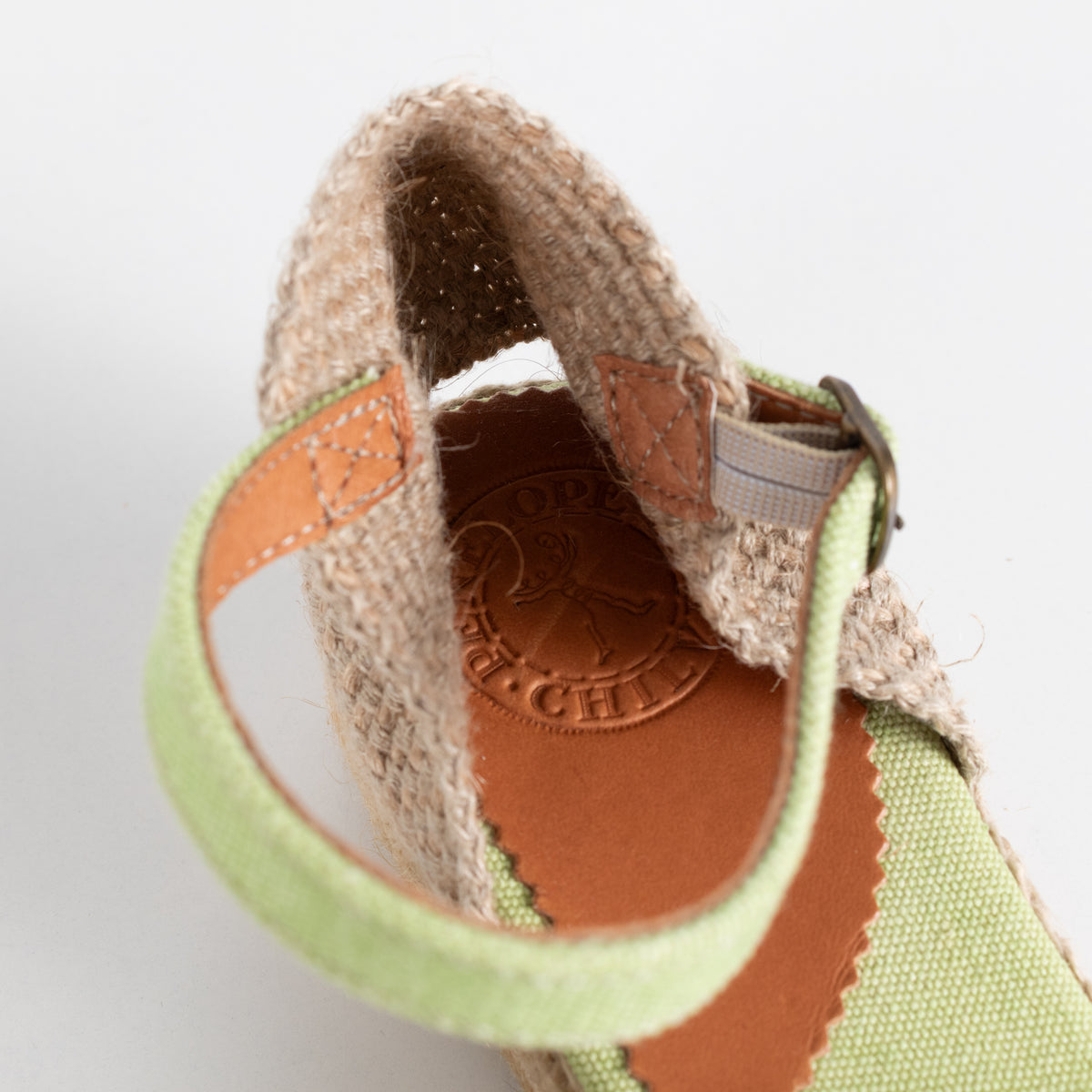 Penelope Chilvers Green Velvet Espadrille