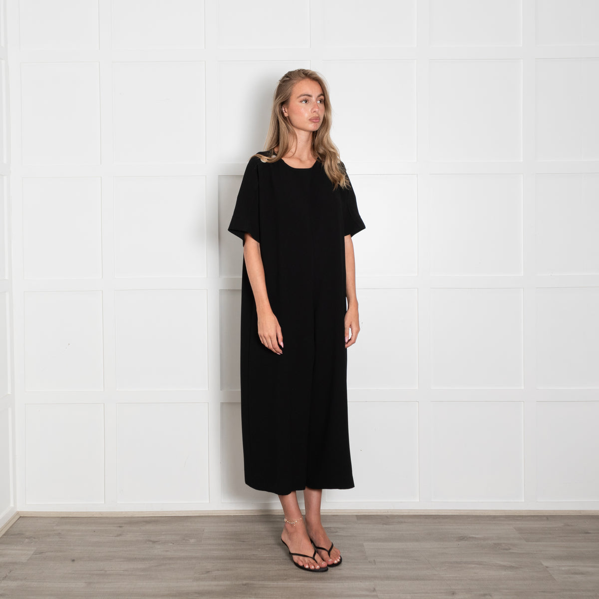 Laboratorio Capri Black Drop Sleeve jumpsuit
