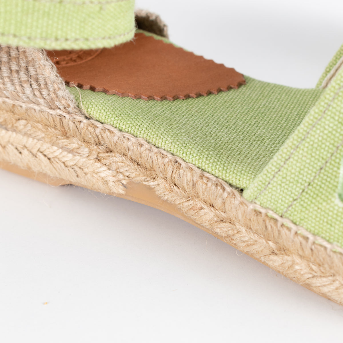 Penelope Chilvers Green Velvet Espadrille