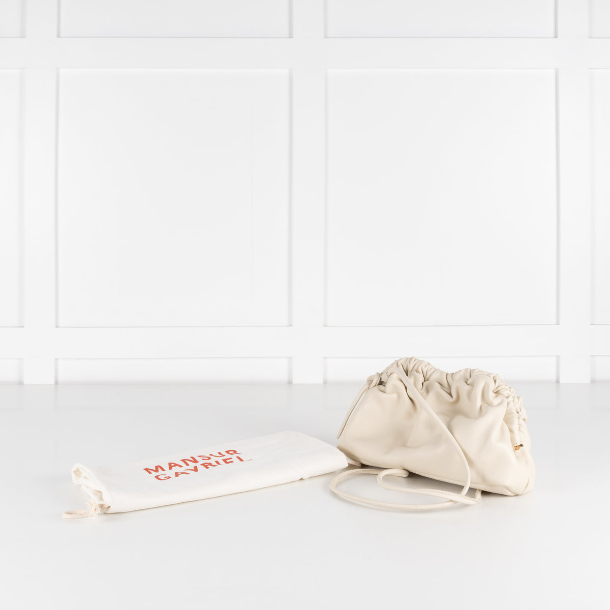 Mansur Gavriel Cream Mini Cloud Cross Body Bag