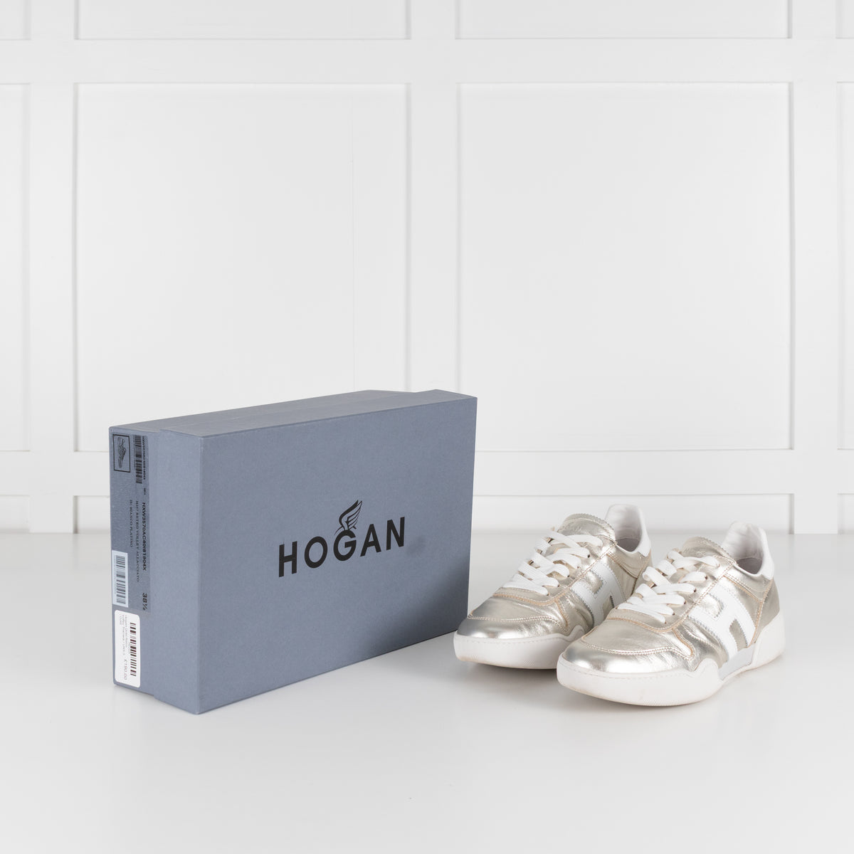 Hogan Gold Retro Volley Trainers