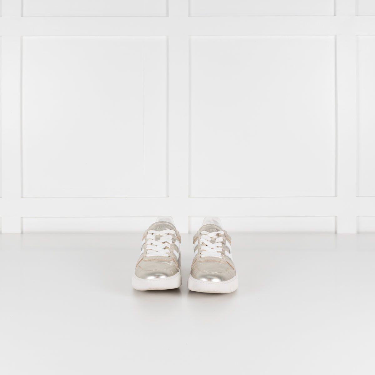 Hogan Gold Retro Volley Trainers