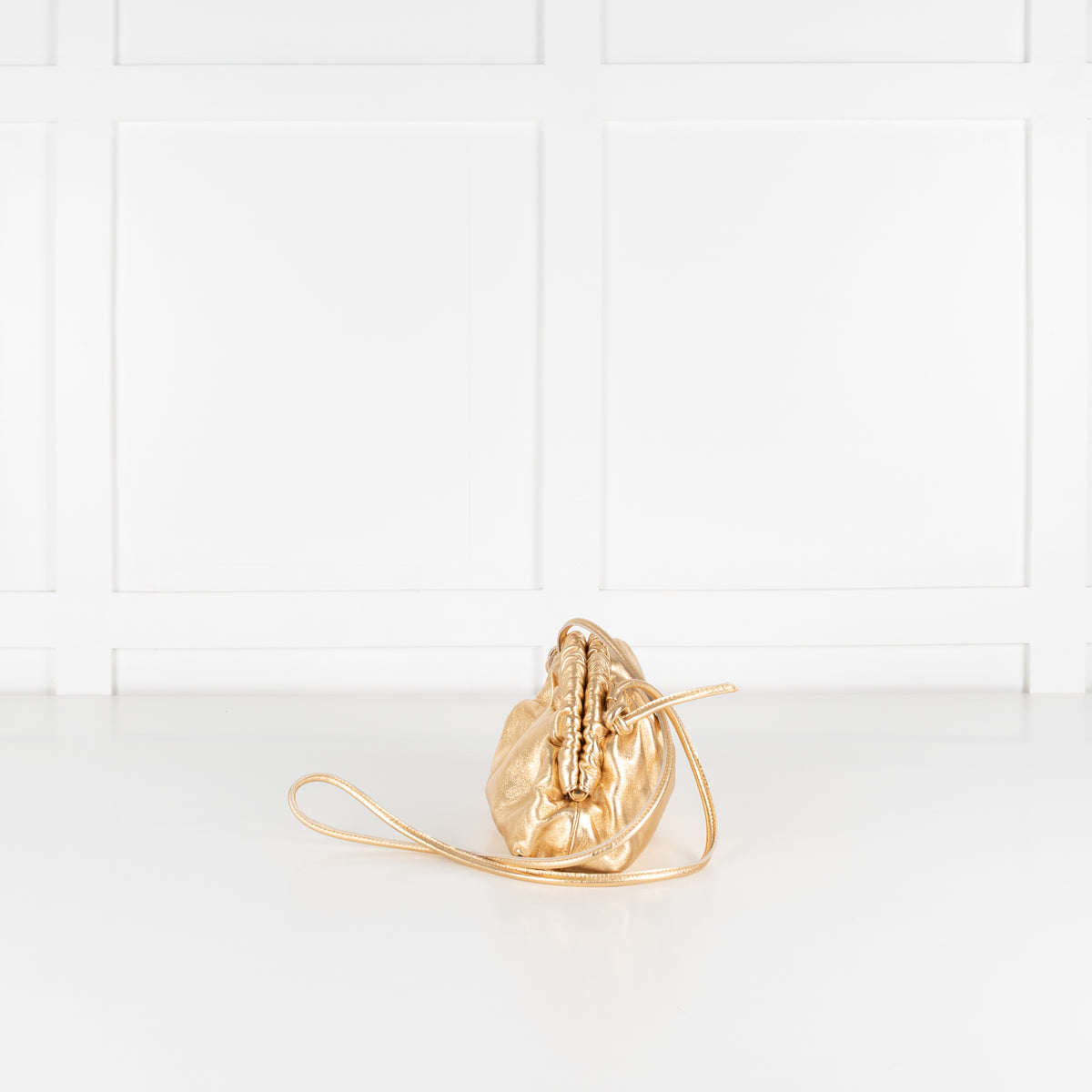 Mansur Gavriel Gold Mini Cloud Cross Body Bag