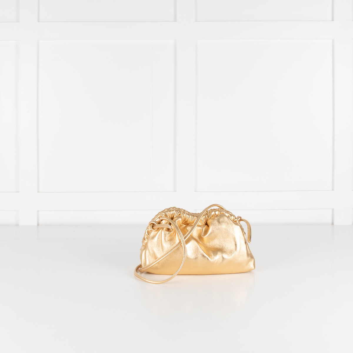 Mansur Gavriel Gold Mini Cloud Cross Body Bag