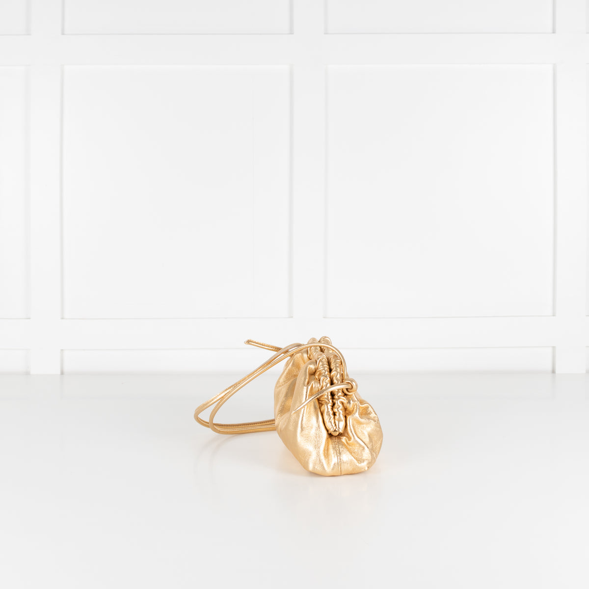 Mansur Gavriel Gold Mini Cloud Cross Body Bag