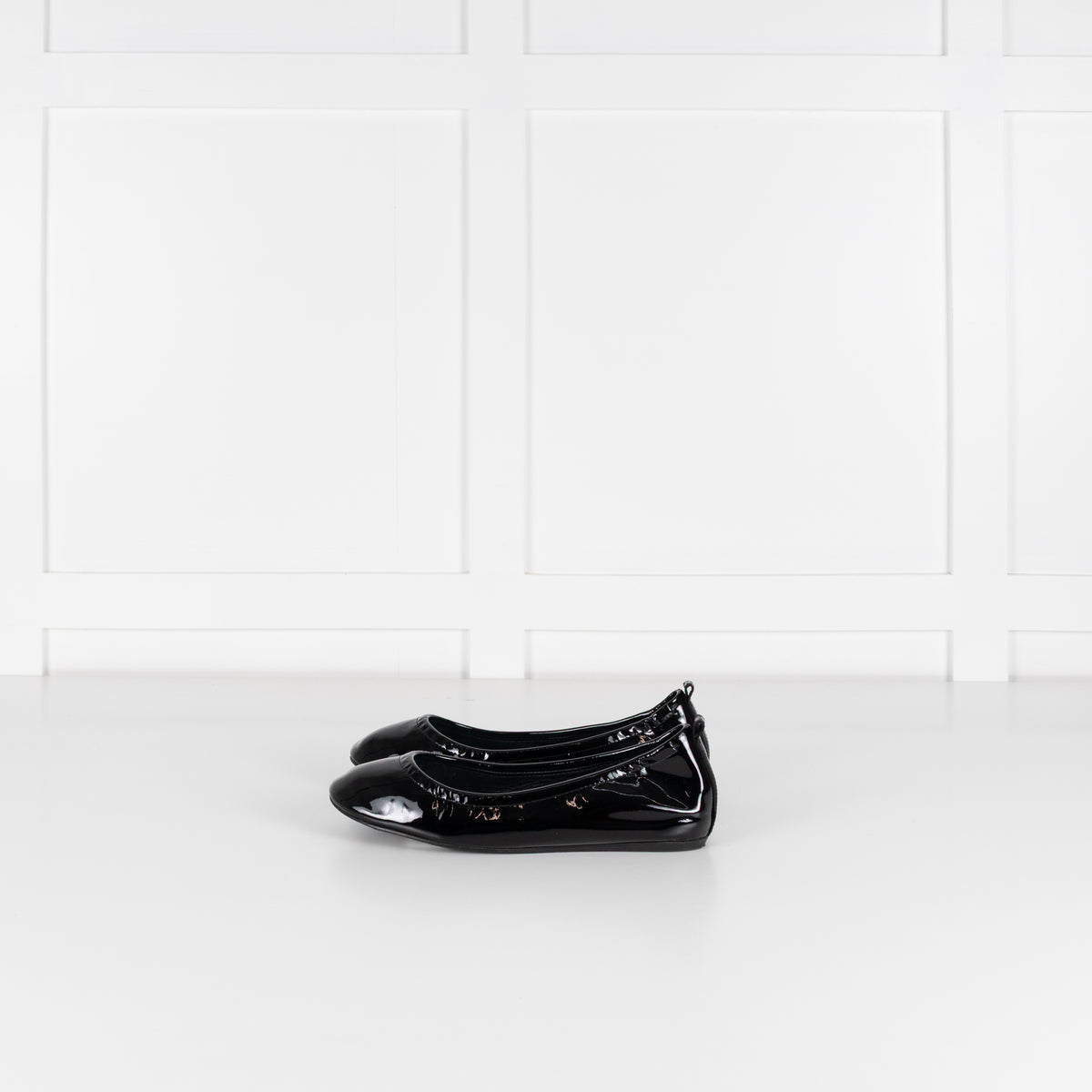 Lanvin Black Patent Ballerina Shoe