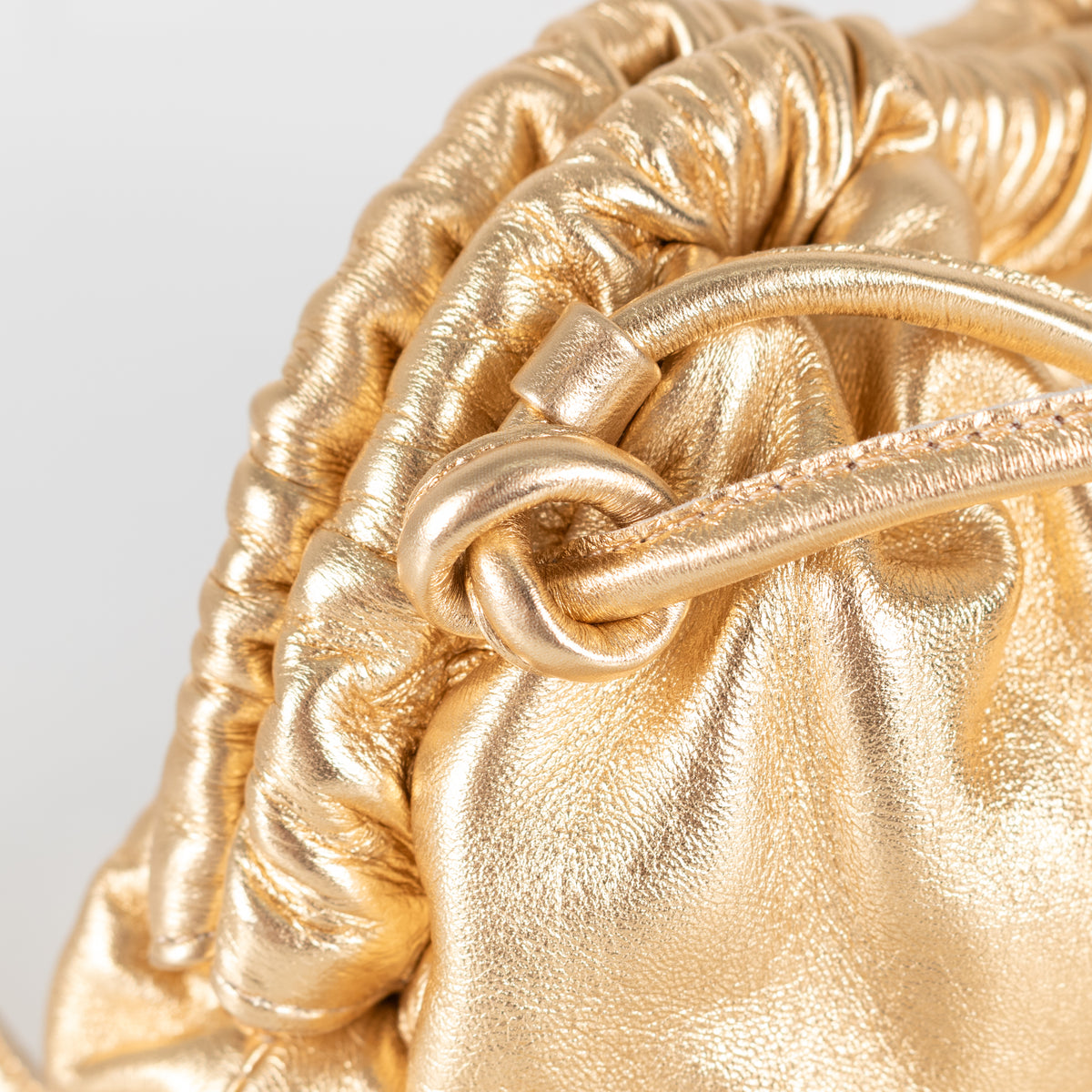 Mansur Gavriel Gold Mini Cloud Cross Body Bag