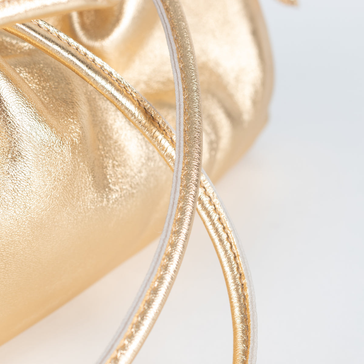 Mansur Gavriel Gold Mini Cloud Cross Body Bag