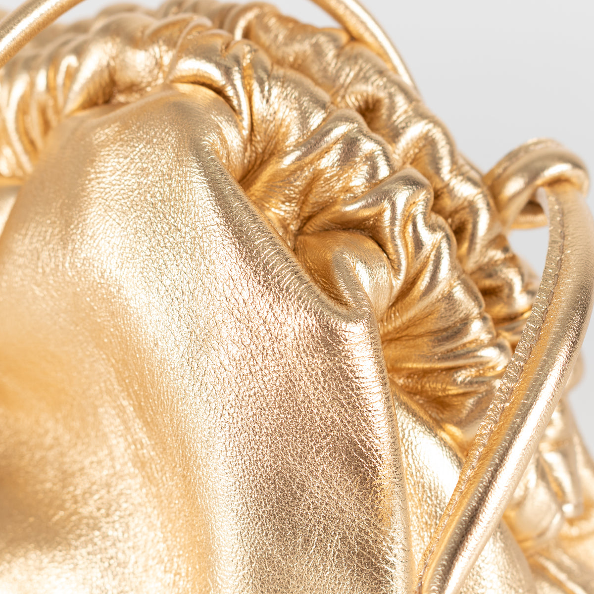 Mansur Gavriel Gold Mini Cloud Cross Body Bag