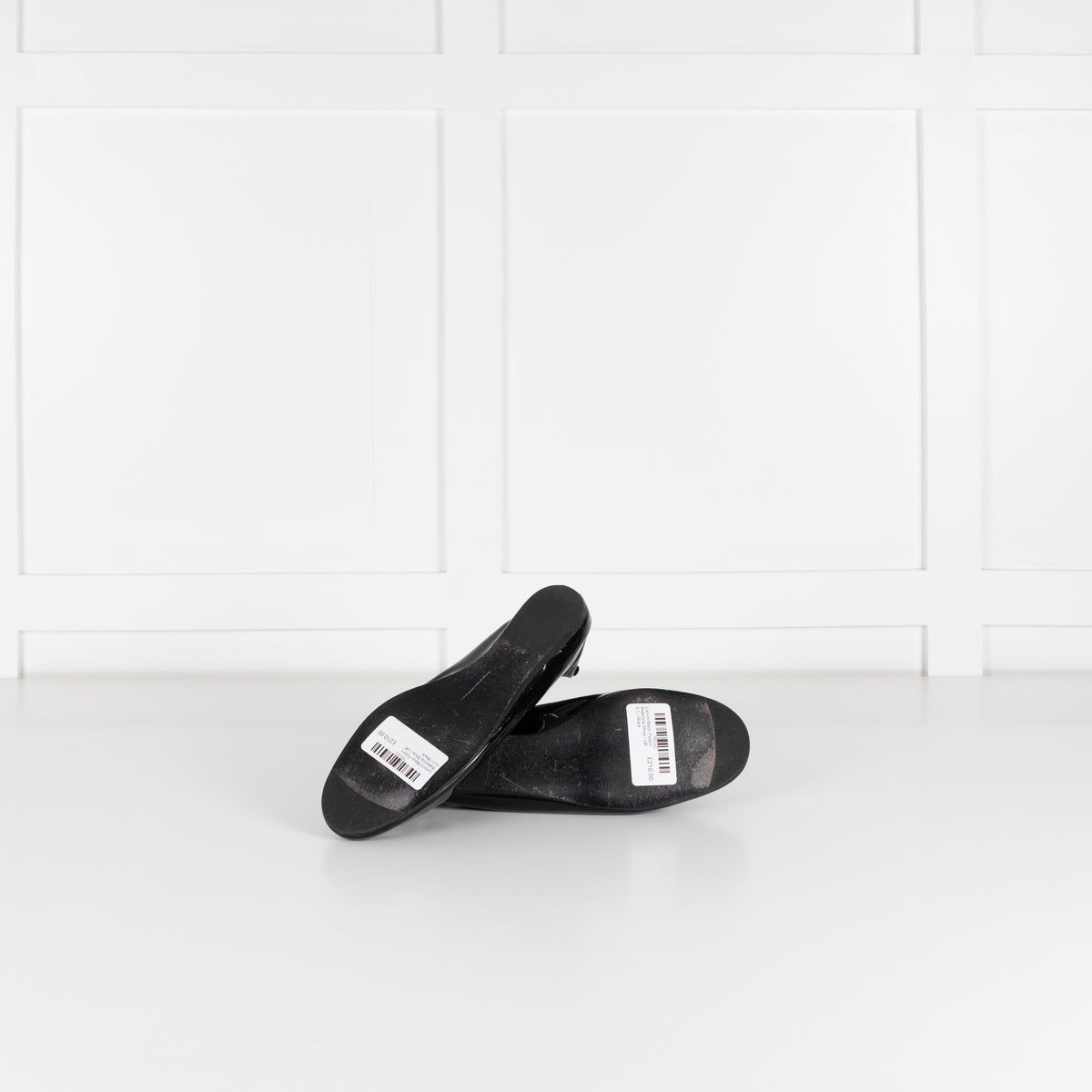Lanvin Black Patent Ballerina Shoe