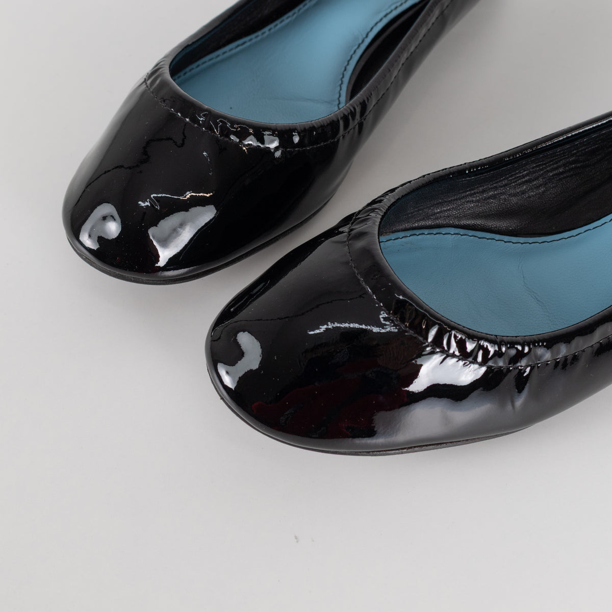 Lanvin Black Patent Ballerina Shoe