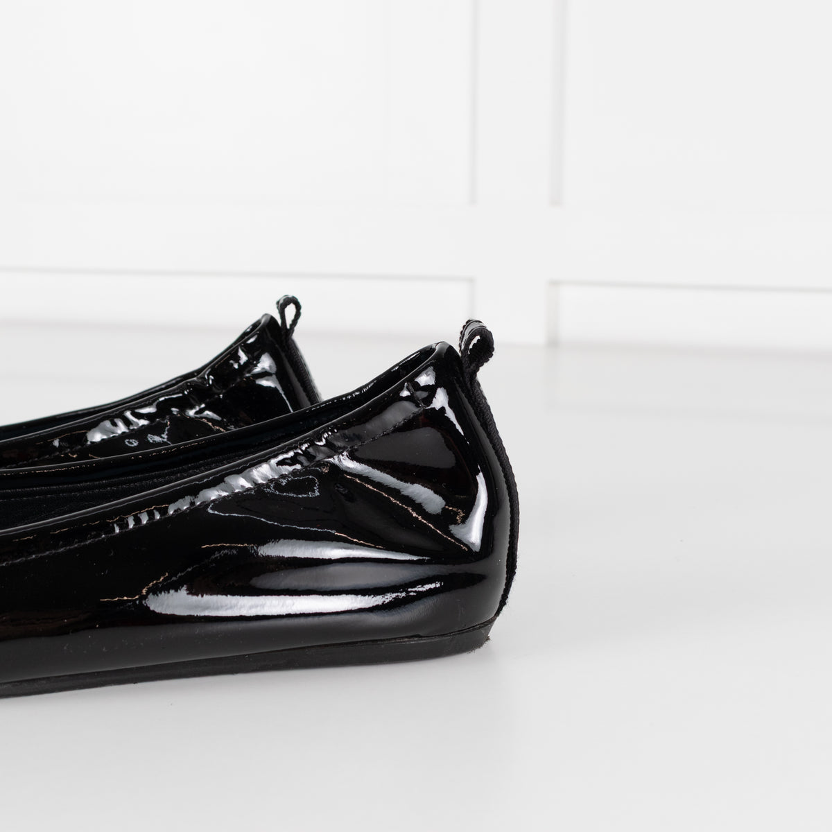 Lanvin Black Patent Ballerina Shoe