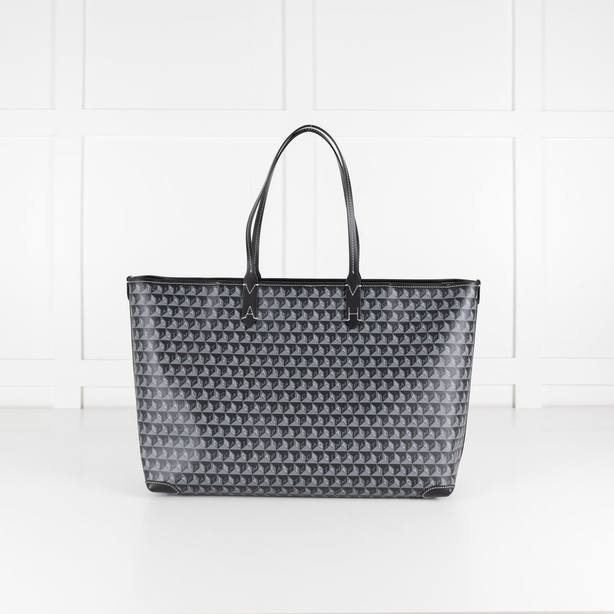 Anya Hindmarch Black Large I am a Plastic Bag Recycled Bag