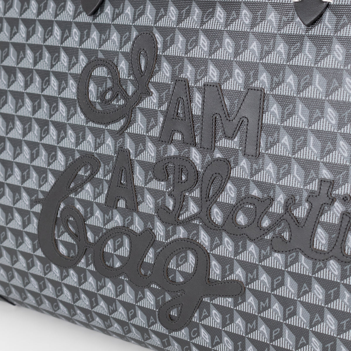 Anya Hindmarch Black Large I am a Plastic Bag Recycled Bag