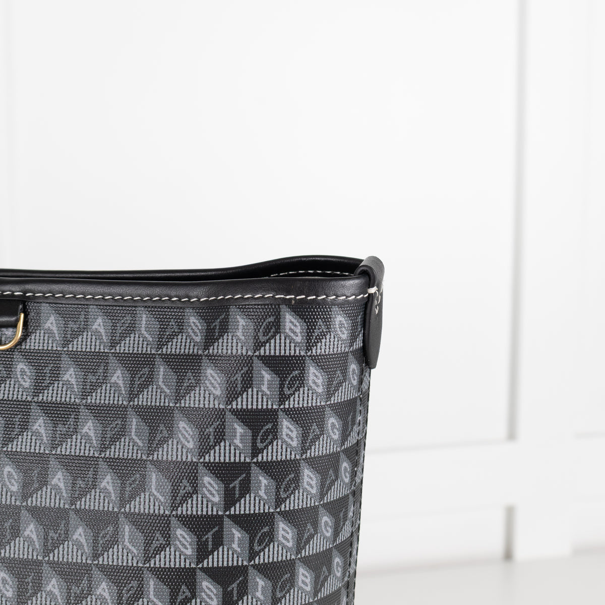 Anya Hindmarch Black Large I am a Plastic Bag Recycled Bag