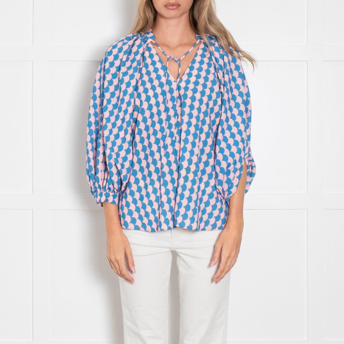 Rhode Blue And Pink Addie Blouse