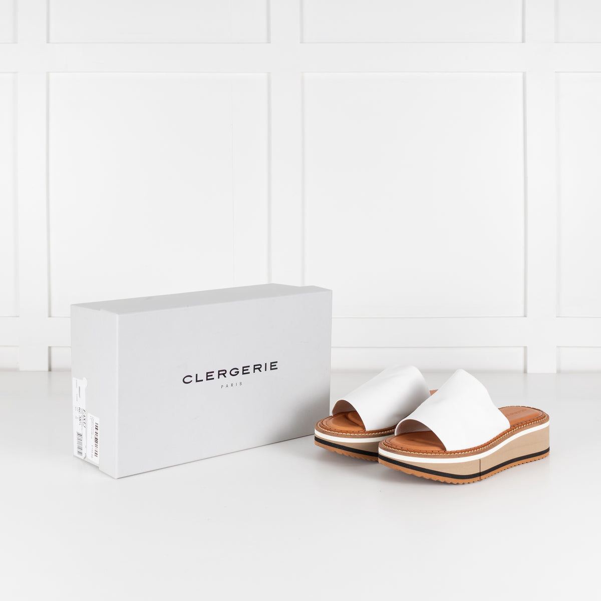 Clergerie White Platform Sandal