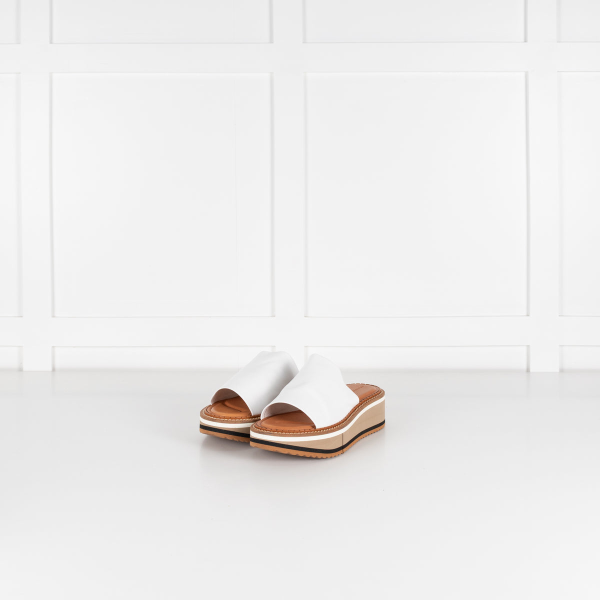 Clergerie White Platform Sandal
