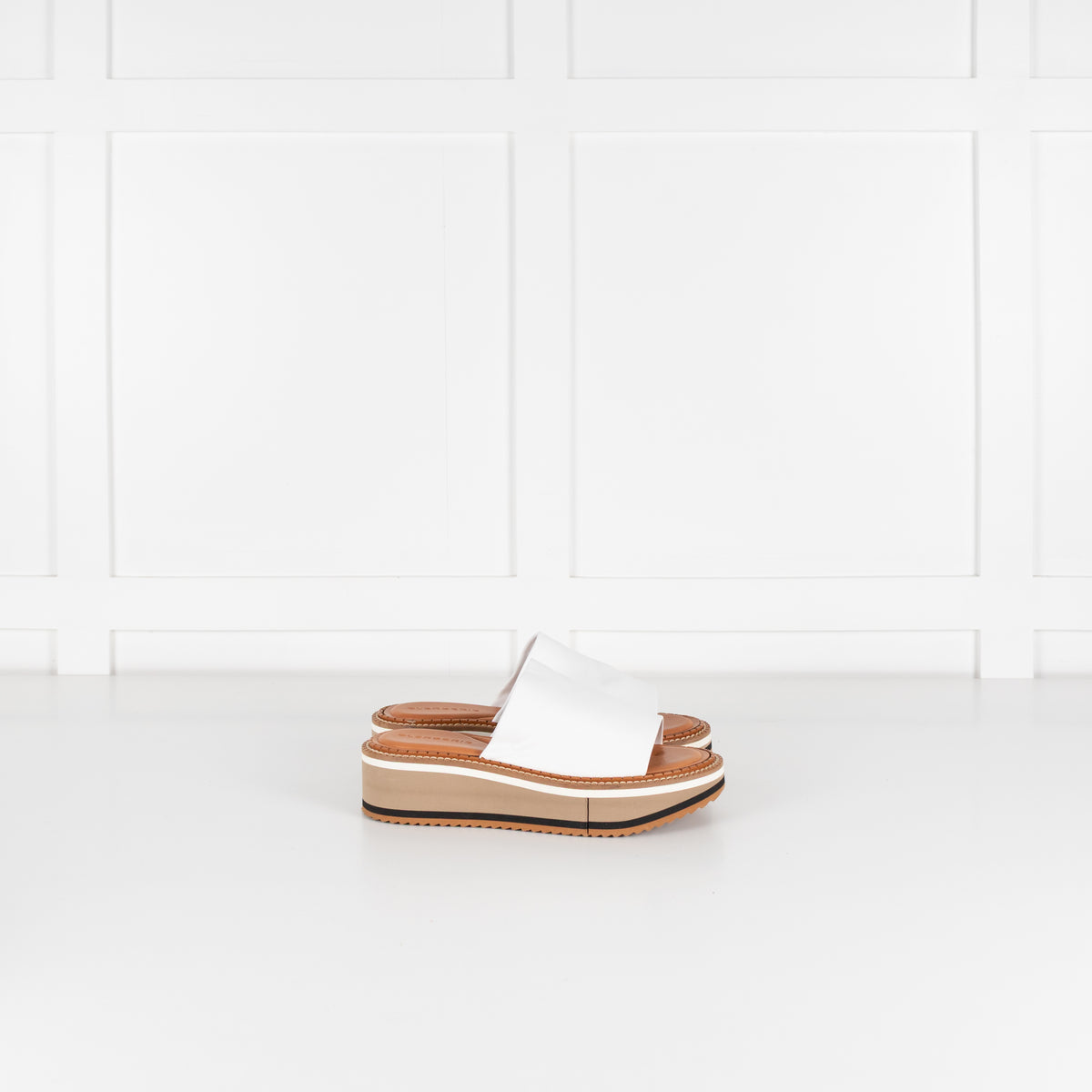 Clergerie White Platform Sandal