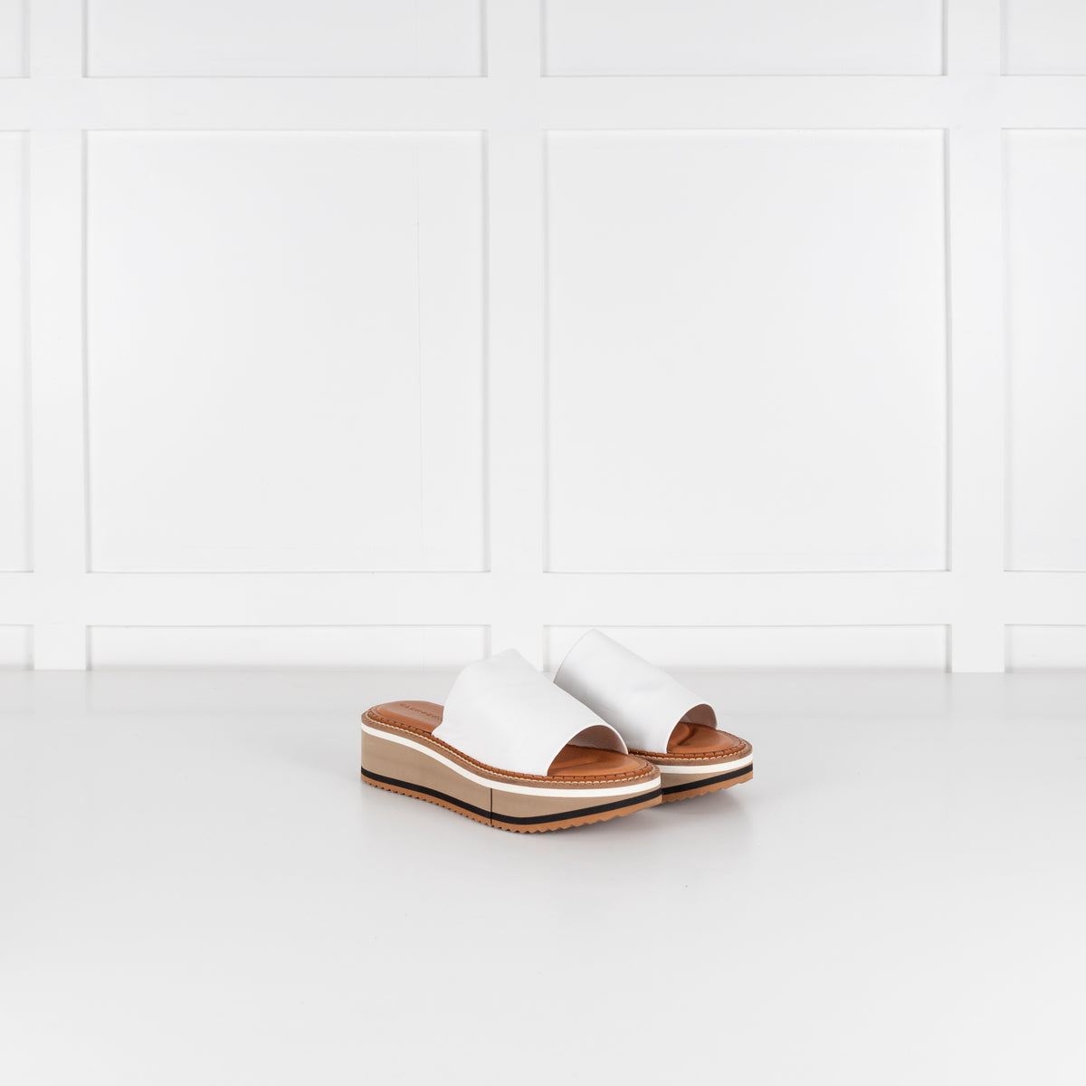 Clergerie White Platform Sandal