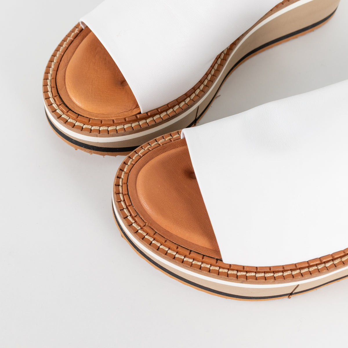 Clergerie White Platform Sandal