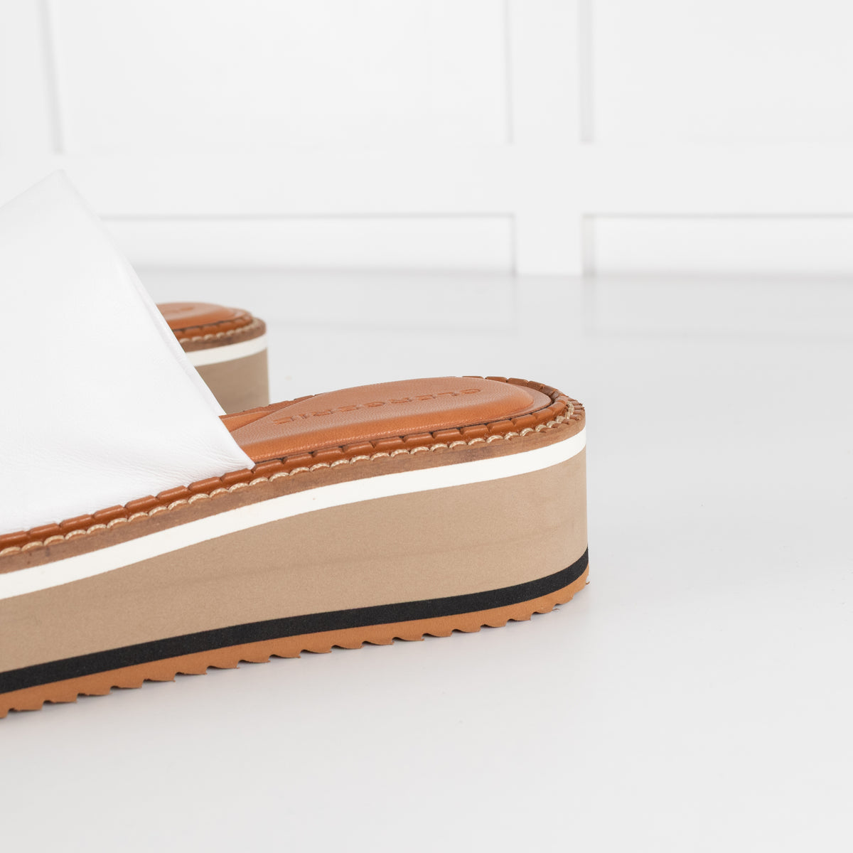Clergerie White Platform Sandal