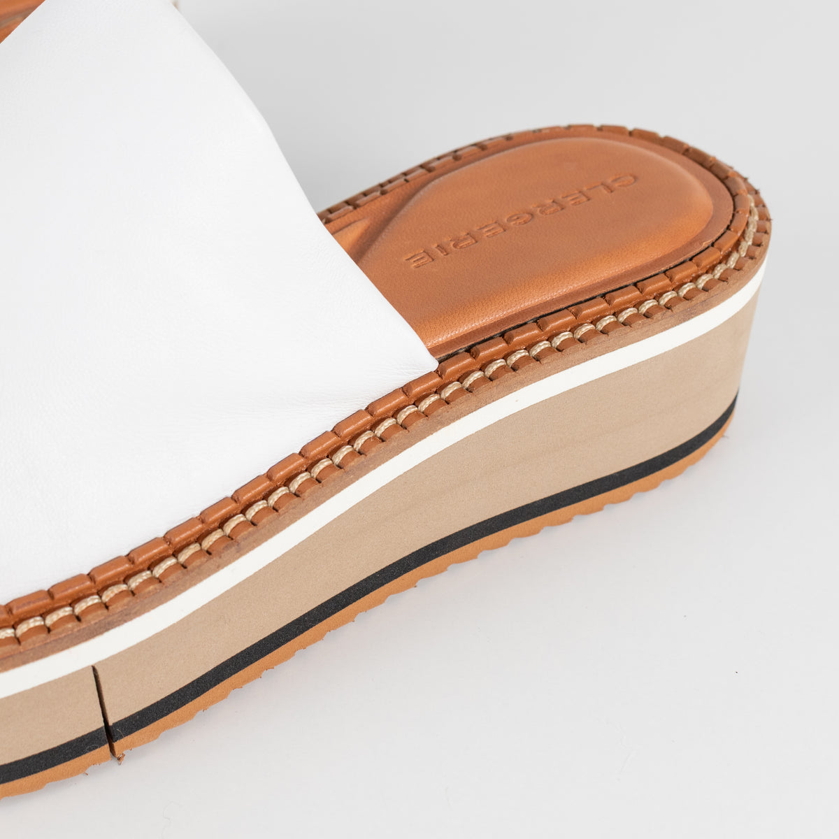 Clergerie White Platform Sandal