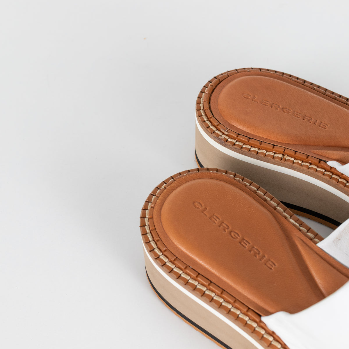 Clergerie White Platform Sandal