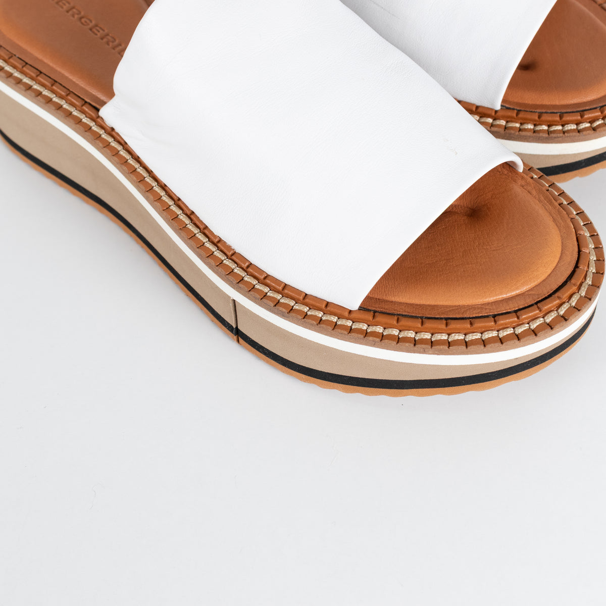 Clergerie White Platform Sandal