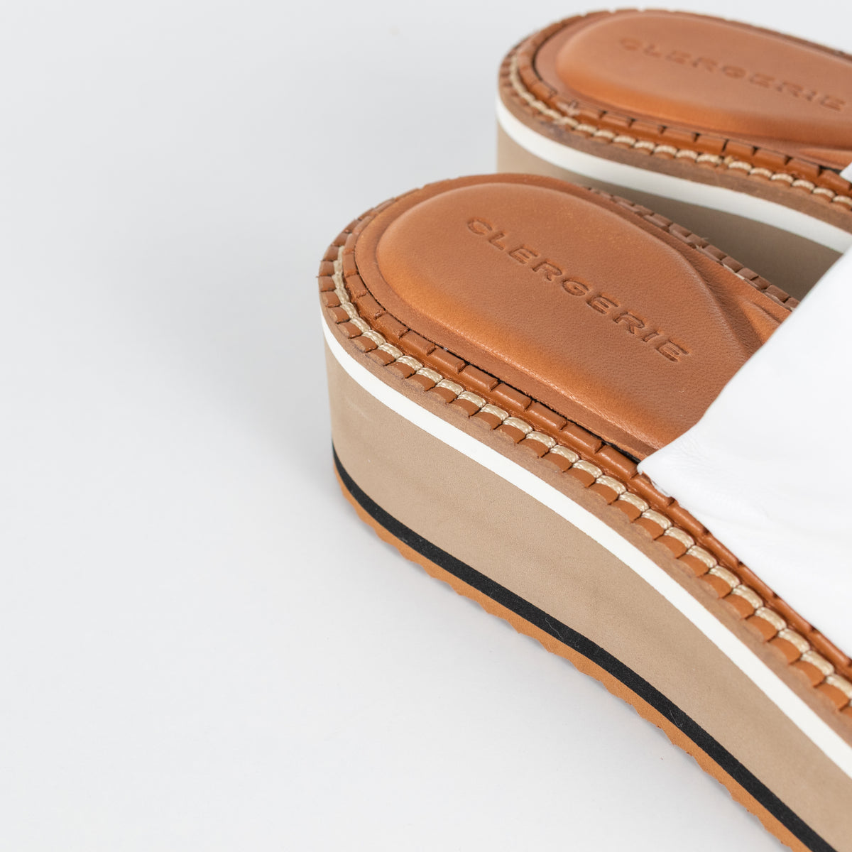 Clergerie White Platform Sandal