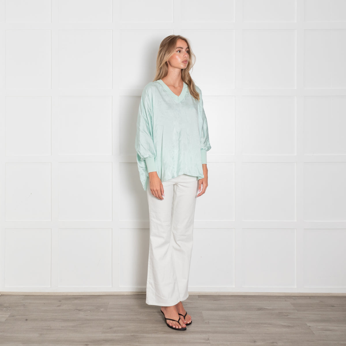 Herzen's Angelegenheit Turquoise Long Sleeve Top