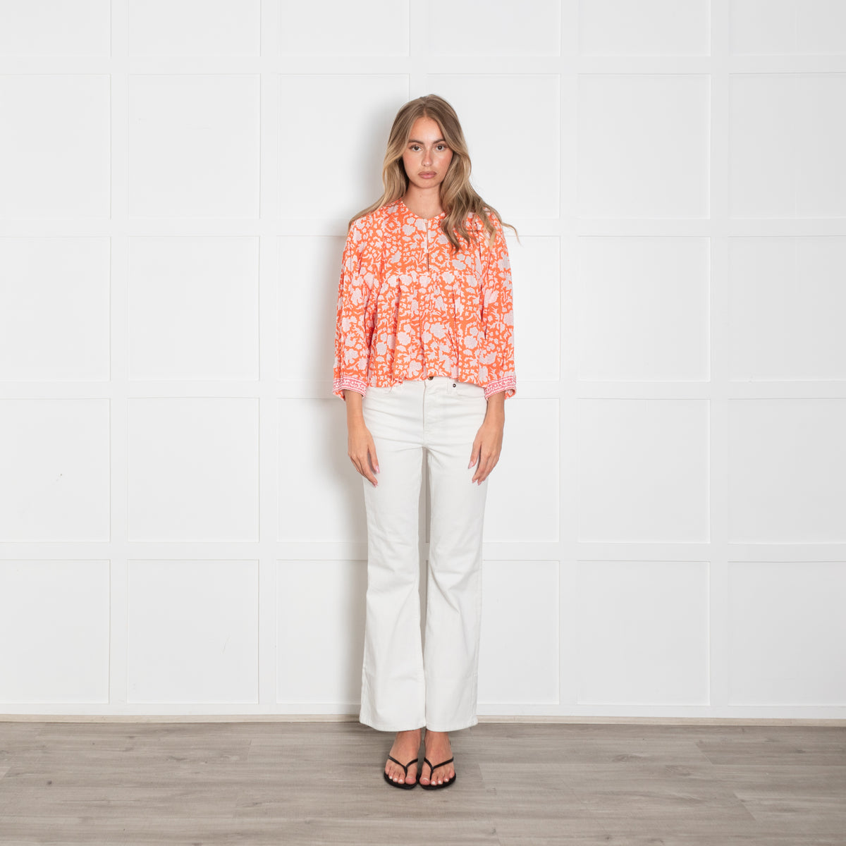 SZ Blockprints Orange Eva Top